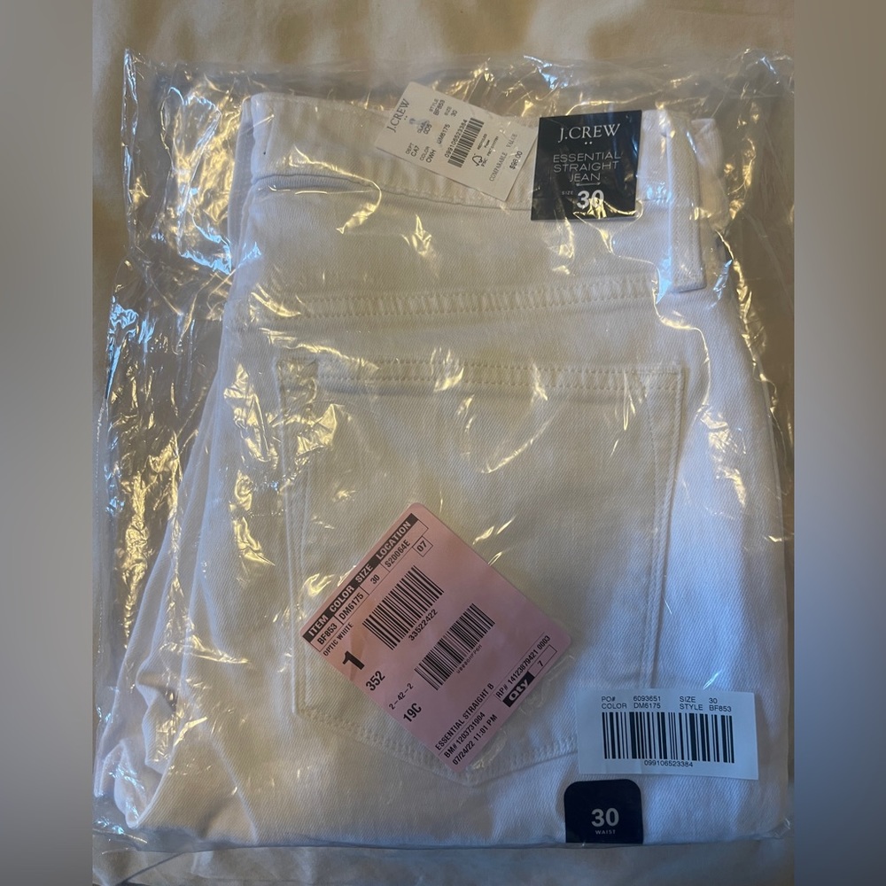 JCrew brand new white jeans still in packaging